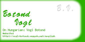 botond vogl business card